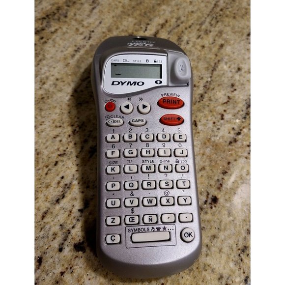 Dymo LetraTag Silver Handheld Labeler Maker Machine Portable Tested Works! - Picture 1 of 12